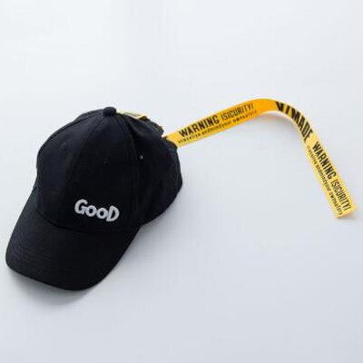 Gorras de hip hop para niños y adolescentes, unisex, ajustable, 3 colores, negro/blanco/rojo: Negro