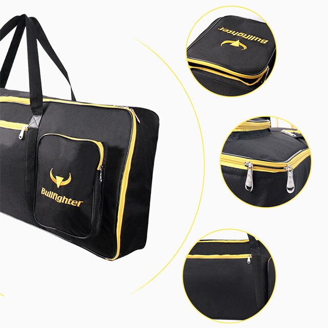 61 Key Keyboard Case Gig Bag Padded, Portable Electric Keyboard Piano 600D Oxford Cloth with 10mm Cotton Case Gig Bag