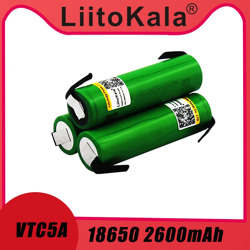 Liitokala 18650 2600MAH VTC5A-N Original 3.6V 18650 US18650 VTC5A 2600mAh High Drain 40A Battery