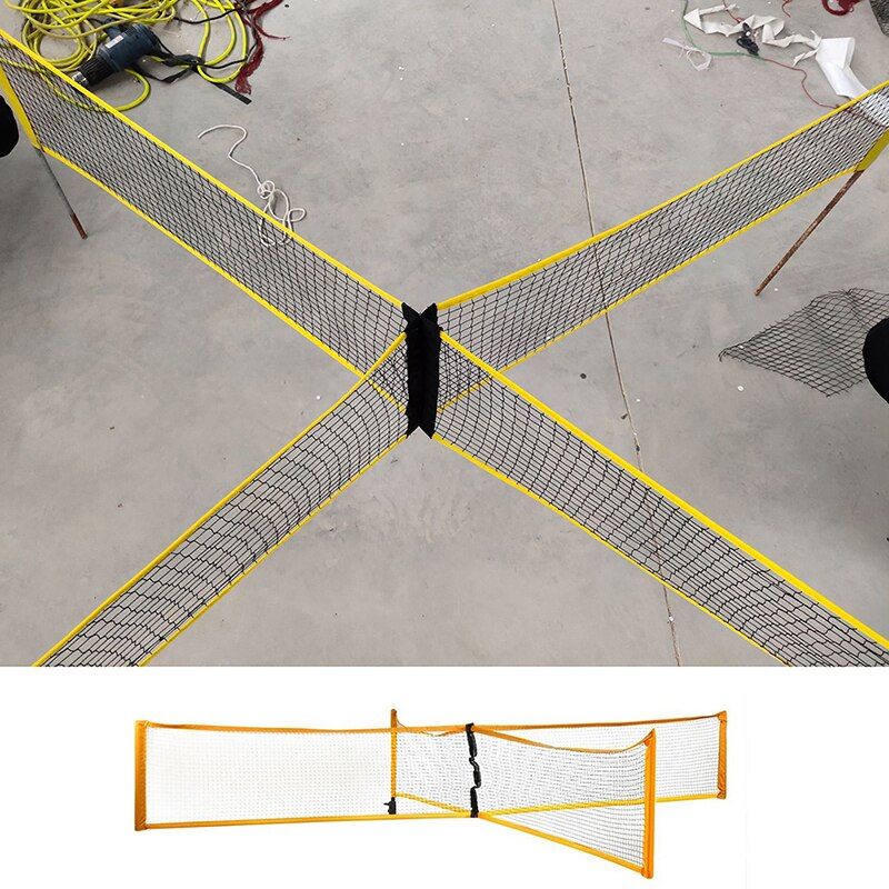 Bærbar udendørs sandgræs eller indendørs cross volleyball sport volleyball netquickstart tennis badminton firkantet net