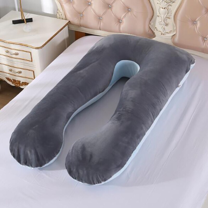 Graviditetspude kropspude til gravide sovestøtte krop barselspuder u formpude blød 60*110cm yyf 004
