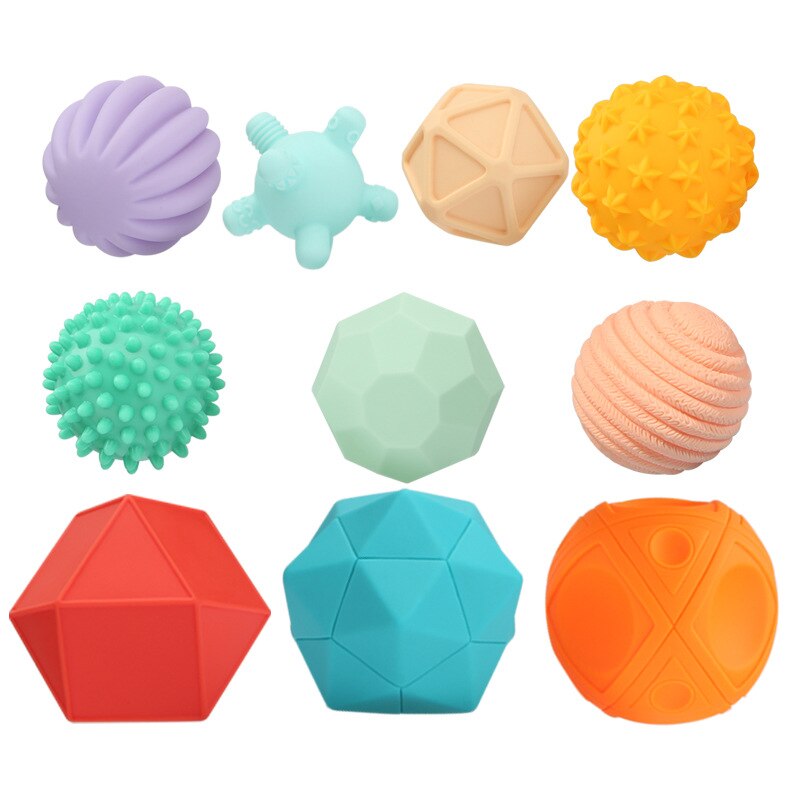 Neue Kinder Ball Strukturierte Multi DevelopTactile Sinne Spielzeug Baby Touch Hand Beißring Ball Training Massage Weichen Stress Bälle