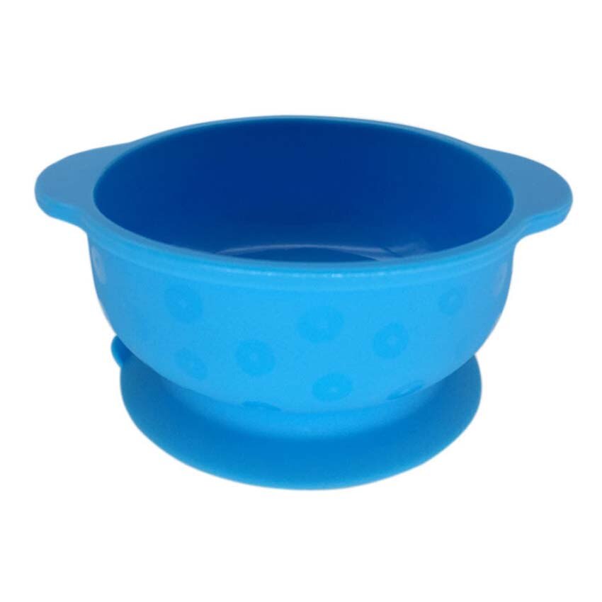 Baby zuigkom snackbakjes siliconen beker peuter kind eten kom snack bewaarbakje kinderen bord servies: Blauwe kom