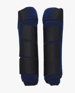 1 Paar Verstelbare Paardensport Pees Laarzen Paard Spalk Been Boot Bescherming Ondersteuning Wrap Paardensport Apparatuur: dark blue