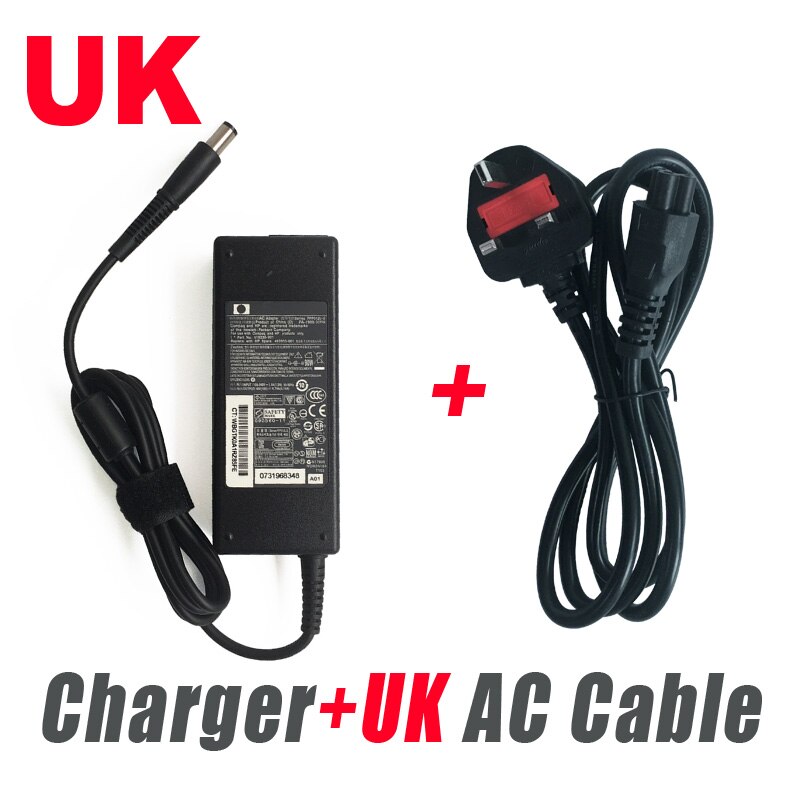 Genuine Laptop Ac Adapter 19V 4.74A 90W for HP ProBook 6470b,C6Z41UT,C9J13UT,B8V06UT,Spare 463955-001 608428-001 Notebook Power: UK