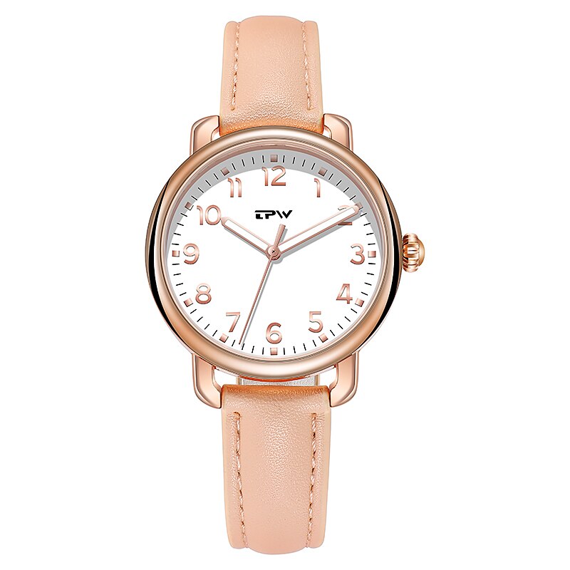 Easy Reader Women Watches Leather Strap 3ATM Water... – Grandado