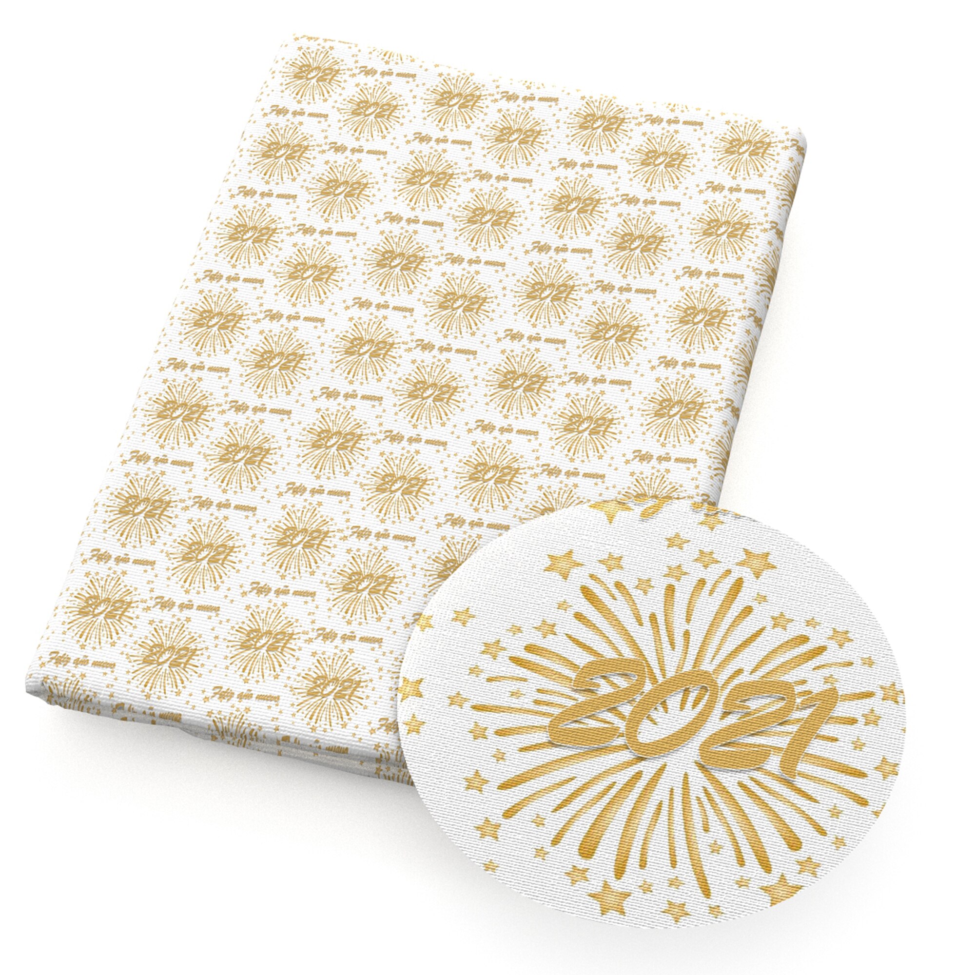 50*145Cm Gelukkig Nieuwjaar Polyester Katoen Voor Naaien Kledingstuk Kleding Quilten Patchwork Stof Tilda Pop, 1Yc13694: 1117253001