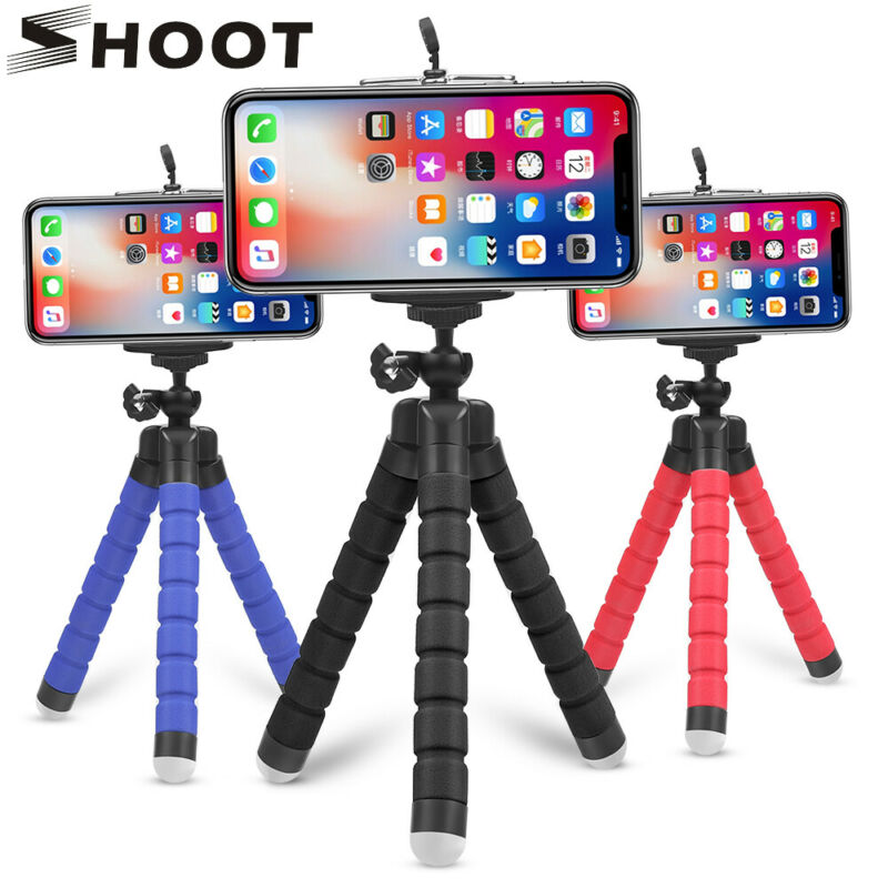 Mini trípode Flexible de pulpo, soporte de esponja, trípode de pulpo, Gorilla Pod para Gopro 10, 9, 8, 7, cámara Universal de teléfono DSLR