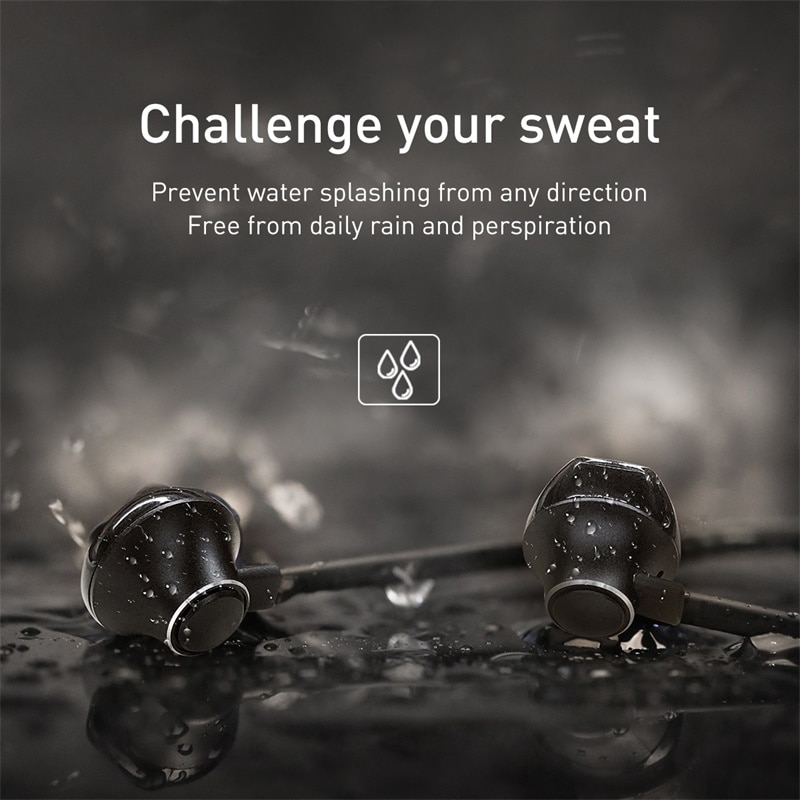 Baseus  s11a bluetooth høretelefoner sport trådløse hovedtelefoner trådløse høretelefoner bluetooth headset til iphone xiaomi 9