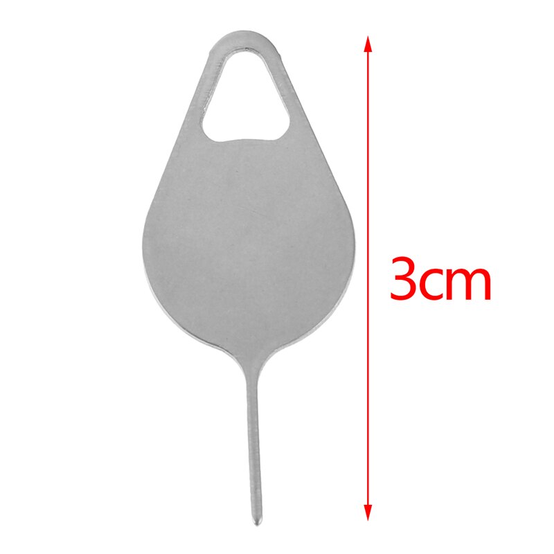 Ferramenta chave 3 pces bandeja de cartão sim remoção ejetar pino agulha de aço inoxidável universal para todos os telefones inteligentes