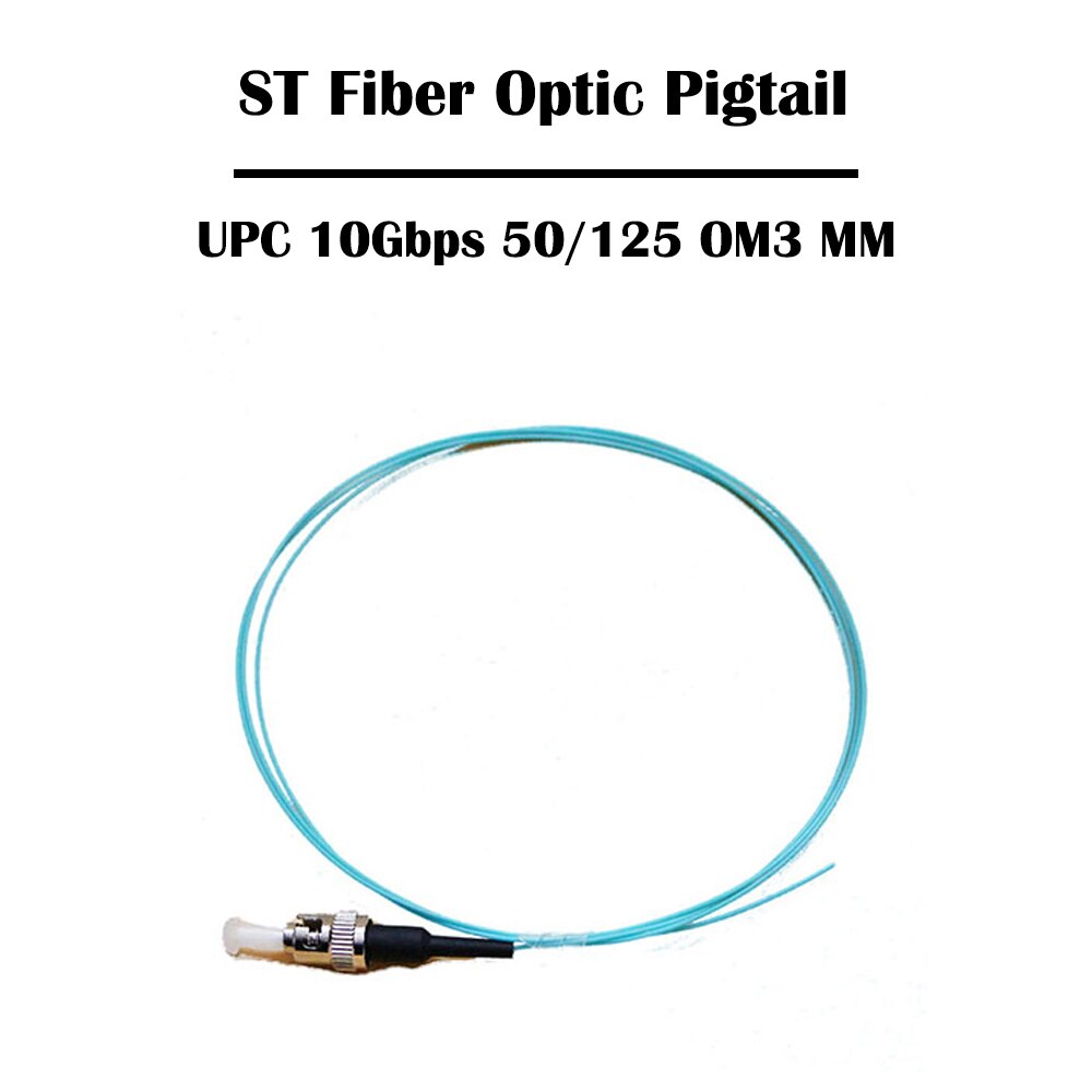 5 Pieces 1.5 Meter ST UPC SM Single Mode MM Multi Mode Simplex 0.9mm Optic Fiber Pigtail FTTH Ethernet: OM3 MM