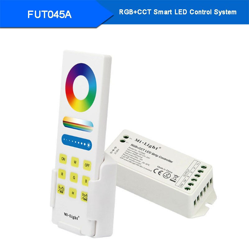 Miboxer 2.4g trådlös fjärrkontroll rgb/rgbw/rgb+cct led strip controller wifi smart panel stäng av ljus timing dimmer  dc12v-24v: Fut 045a