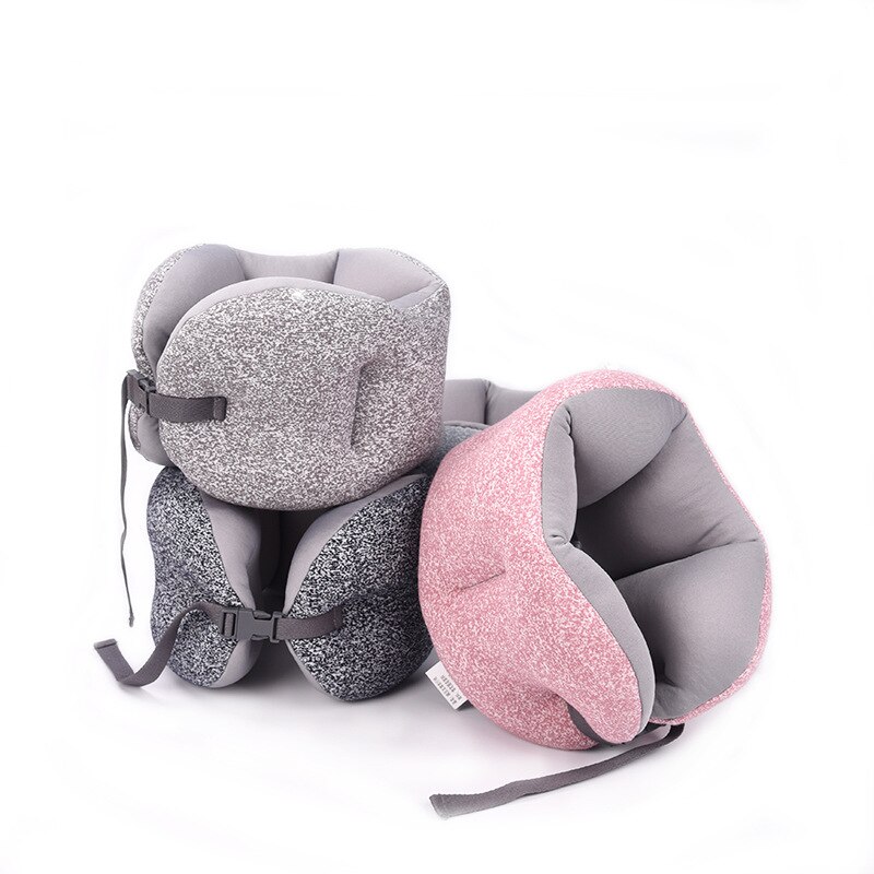 Coussin de cou pliable pour dormir en avion, voiture, bureau, Portable, forme Concave, accessoires de voyage