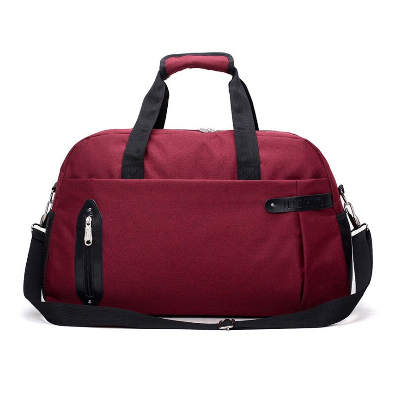 Scione kabin bagasje håndveske arrangør kvinner stor kapasitet reise koffert menn enkel sport helg skulder tote bag: Rød