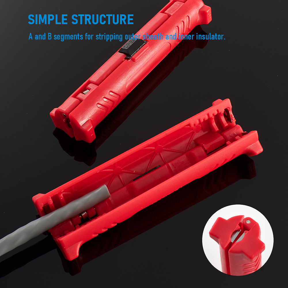 Pelacables eléctrico, pluma, herramientas para cables de red, cortador de cables, pelado de cables Coaxial giratorio, máquina cortadora, alicates