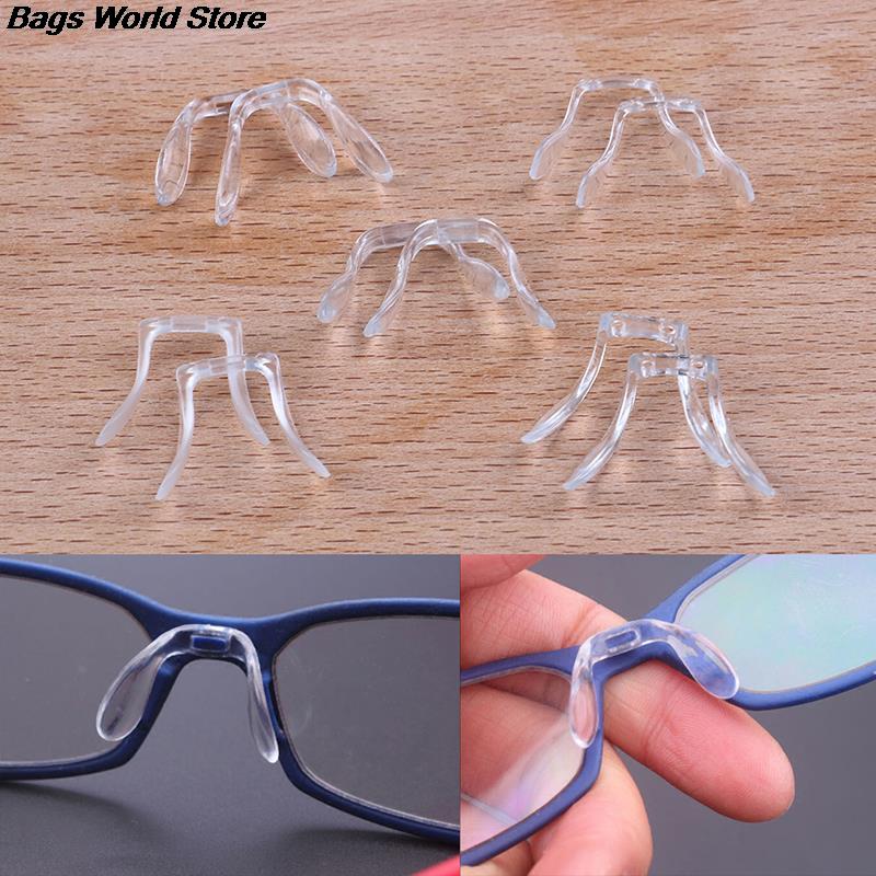 Multi Style 2 Pcs U Shape Silicone Anti-Slip Nose Pads Eyeglass Sunglasses Stick On Pad Eye Glasses
