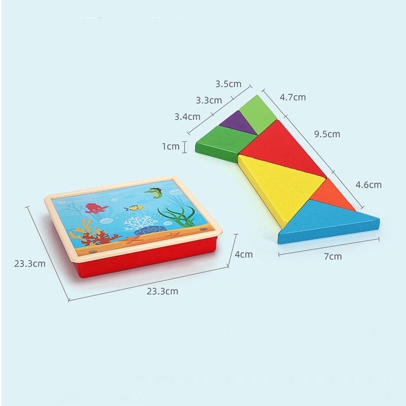 Magnetic Puzzle Box - Tangram Intellectual Development Toy - Educational Learning Game for Kids