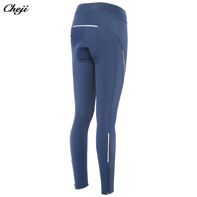 Cheji Cycling Pants Women - Lycra - Zipper Fly - Full Length - Cycling Apparel