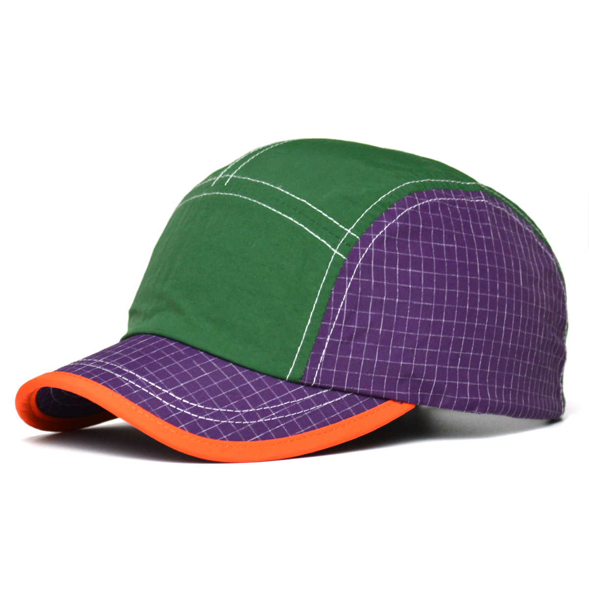 Una gorra de ala corta para hombre, estilo de verano, gorra de béisbol transpirable y de secado rápido, gorra de pico de pato ligera y suave para mujer: Verde