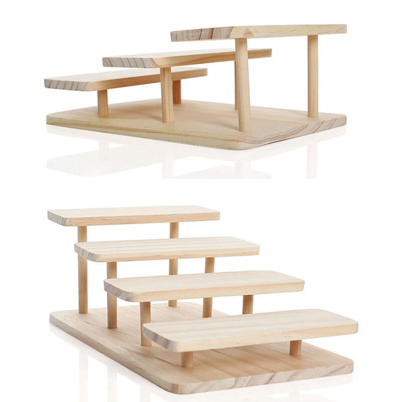 2-5 Layers Sun Glasses Eyeglasses Wood Display Stands Shelf Glasses Display Show Stand Holder Rack Natural Material