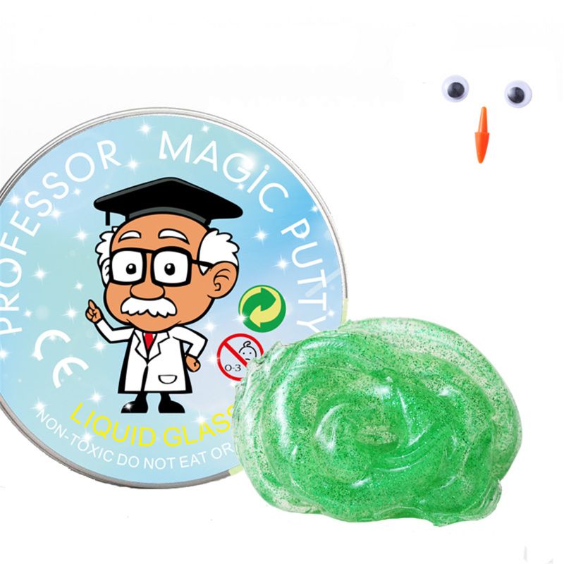transparent Schleim Spielzeug Nie Trockenen Keine Borax Kristall Kleber Plastilin Tonne freundlicher Anti-betonen-Spielzeug Liefert: C
