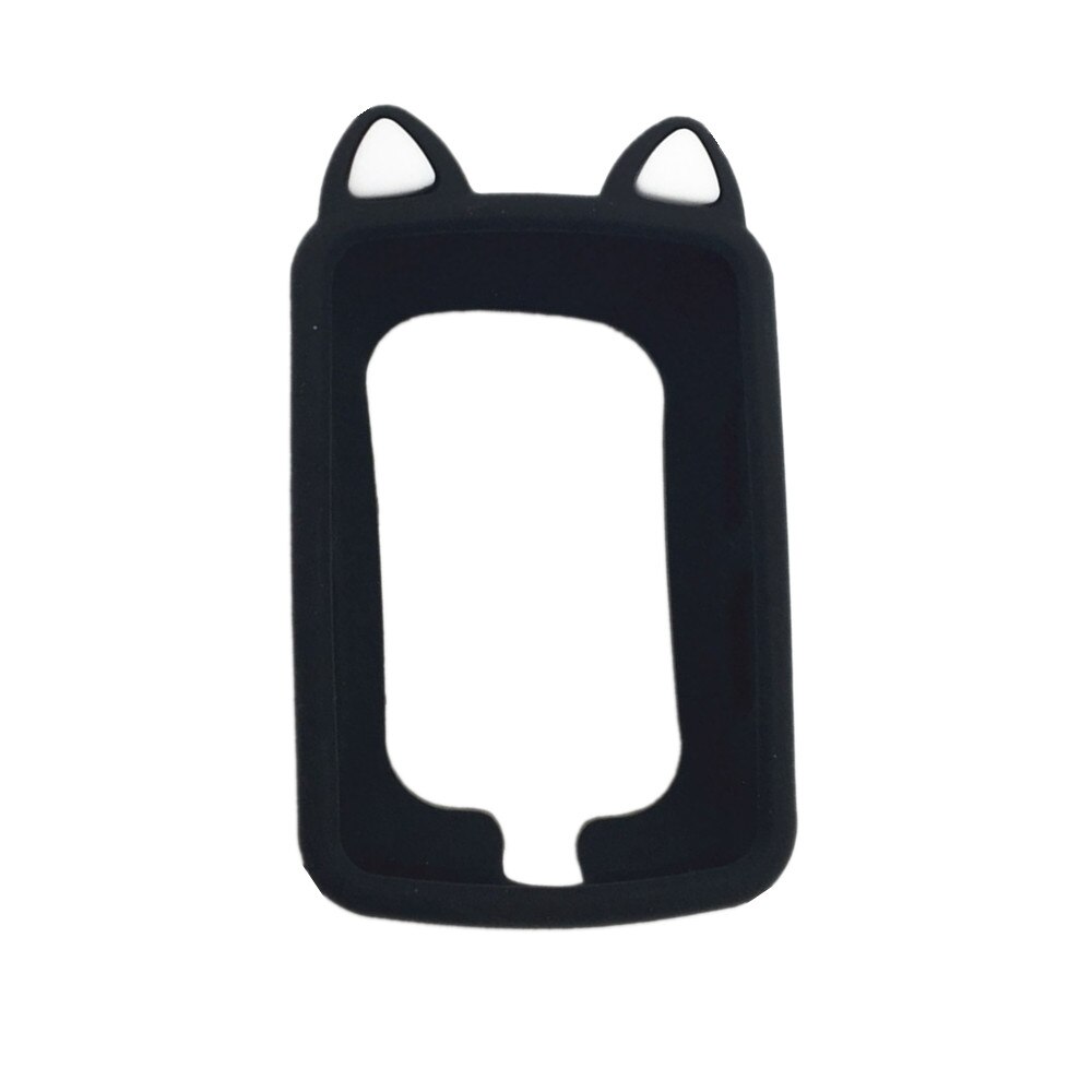 Generic Bike Gel Skin Case &amp; Screen Protector for Garmin Edge 520 GPS Computer Case for edge 520 plus Cartoon Cute Case: Black-cat ear type