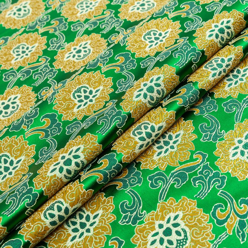 Silk brocade jacquard fabric material is suitable for sewing cheongsam and kimono garment fabric: 3