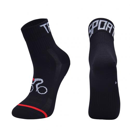 Calcetines Unisex transpirables para deportes al aire libre, senderismo, Running, ciclismo: Black / M