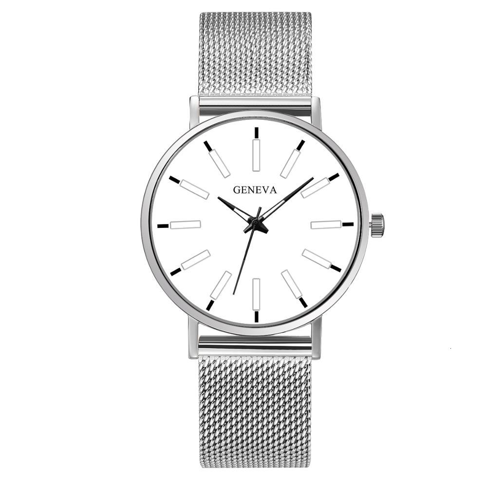 Horloge Mannen Horloge Mannen Ultradunne Zakelijke Mannen Horloges Quartz Roestvrij Stalen Band Polshorloge Mannelijke Klok Relogio masculino: silver