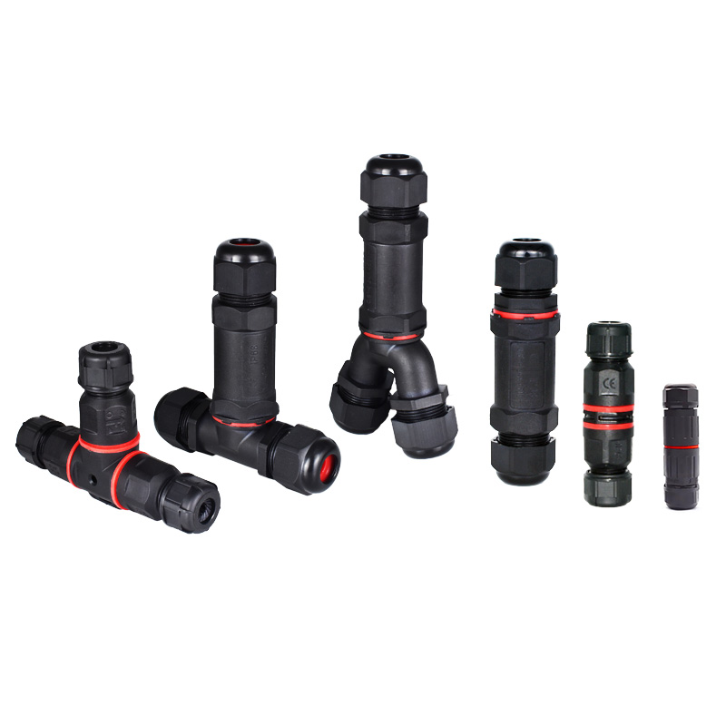 Conector de cabo de terminal elétrico à prova d'água ip68, três vias elétricas 2/3/4 pinos, fio, uso externo, subaquático, parafuso, melhoria da casa