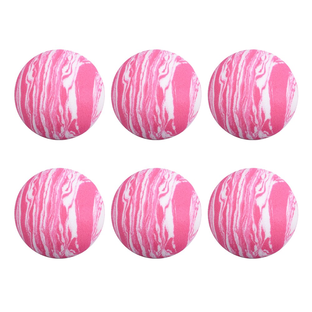 12 Stks/zak Golfballen 42Mm Diameter Sport Ballen Rainbow Foam Praktijk Golfballen Voor Indoor Of Outdoor Golf Training ballen: 12pcs pink balls