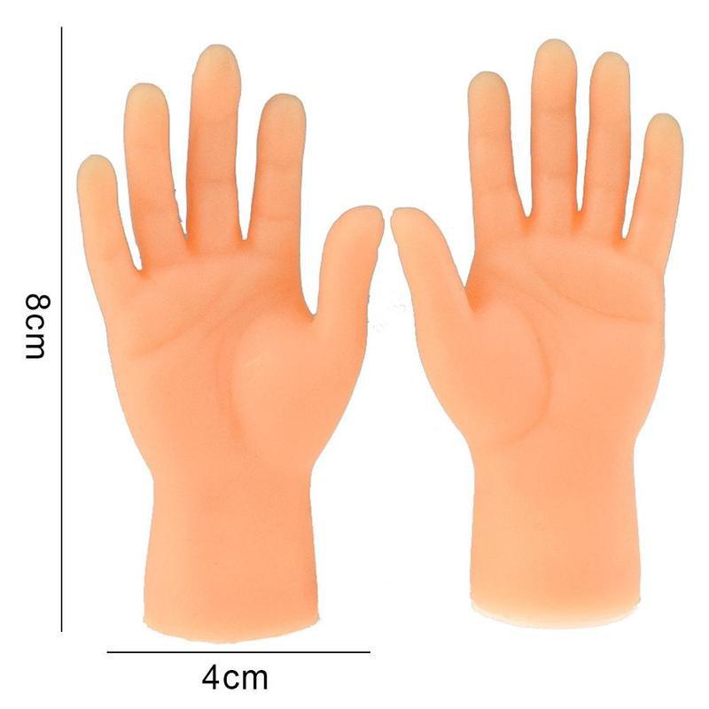Mini Vinger Speelgoed Vinger Marionet Vijf Vingers Hand Open Game Rechts Grappig Speelgoed Hand Tiny Seek Palmen Verbergen En Pupp links C3E0: G