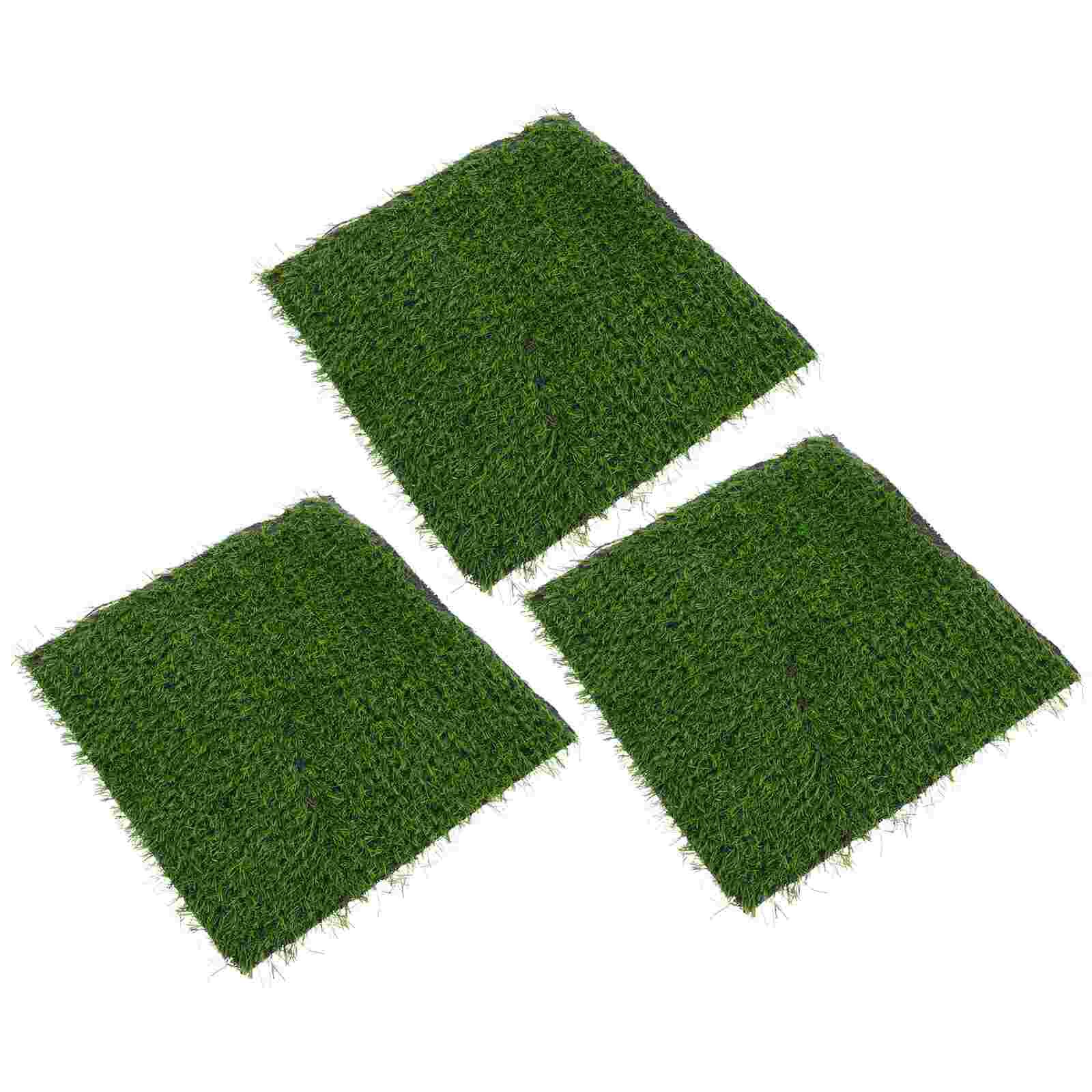 3pcs Mats Chicken Cage Cushions Chicken Cage Mats Chicken Nesting Box Mats Artificial Grass Mats for Chicken