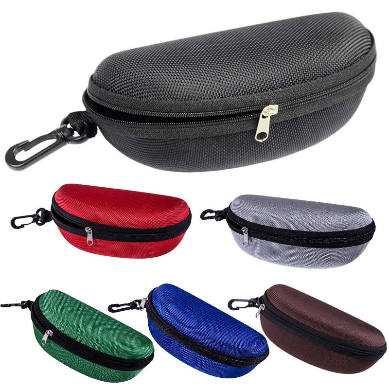 Portable Sunglasses Reading Glasses Carry Bag Hard Zipper Box Travel Pack Pouch Case