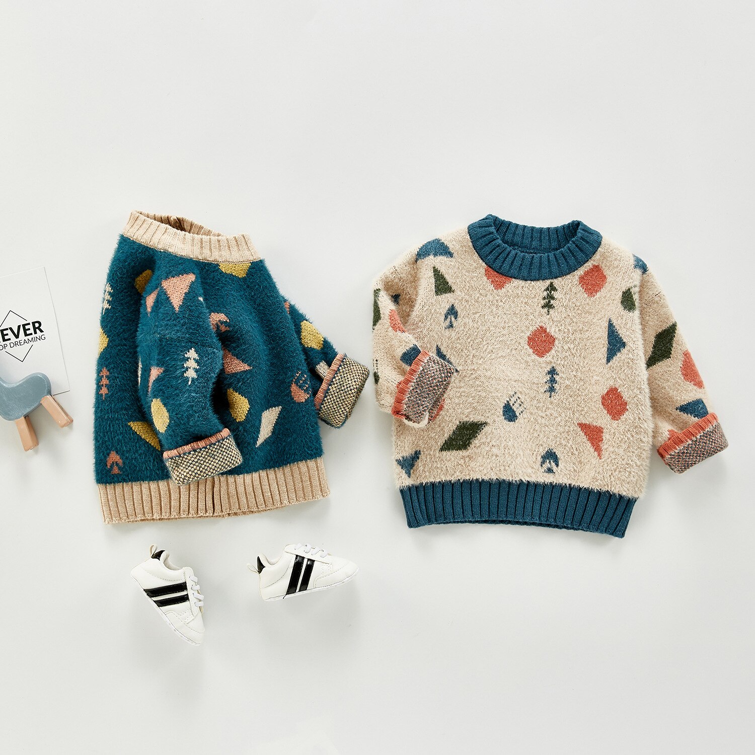 Herfst En Winter Kinderen Meisjes En Jongens Gebreid Vest