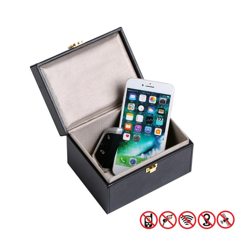 Anti Theft Faraday Box RFID Faraday Key Fob Protector Radiation-proof Mobile Phone Box Car Keyless Signal Blocker Security