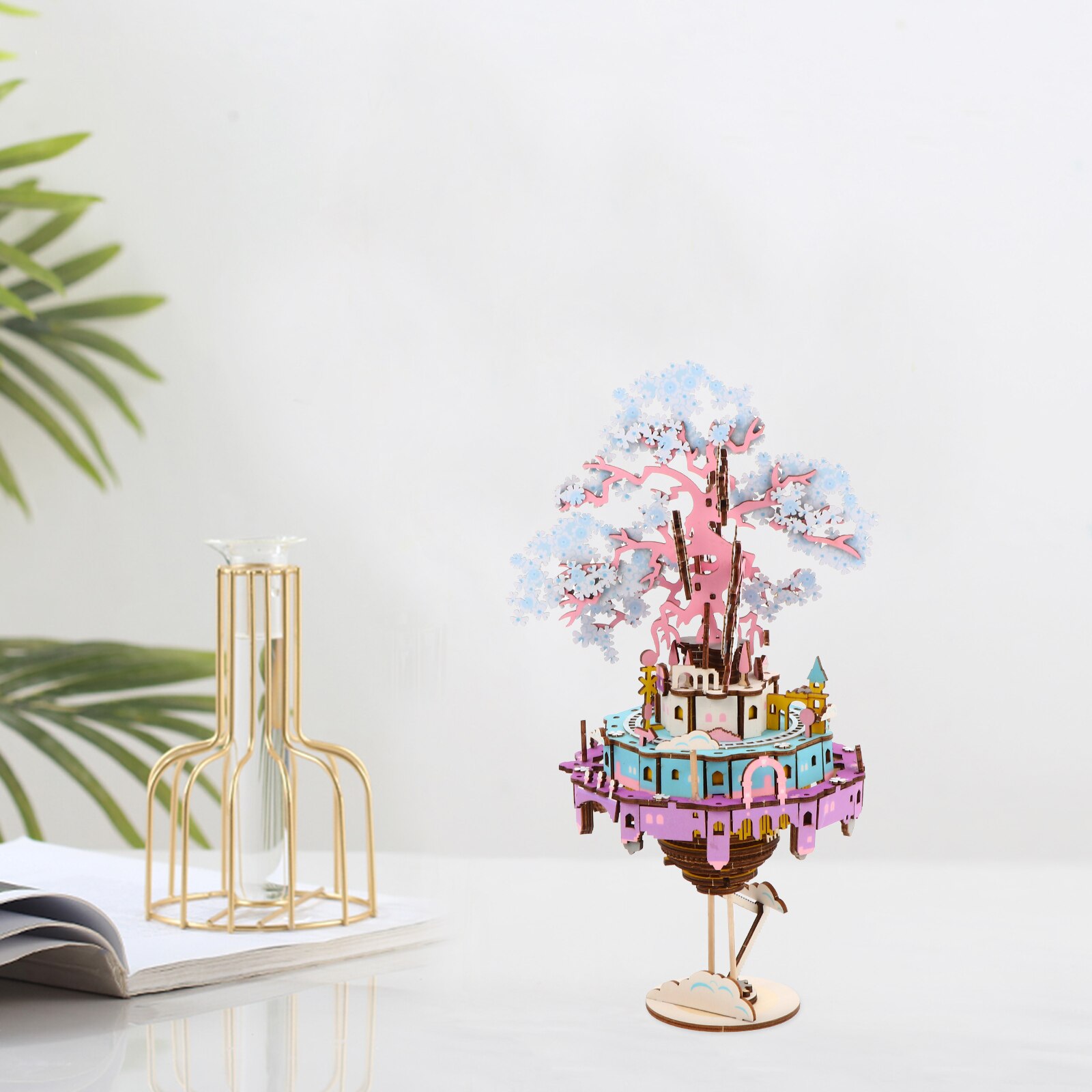 1Pc DIY Assemble Box Practical Desktop Ornament for Mall