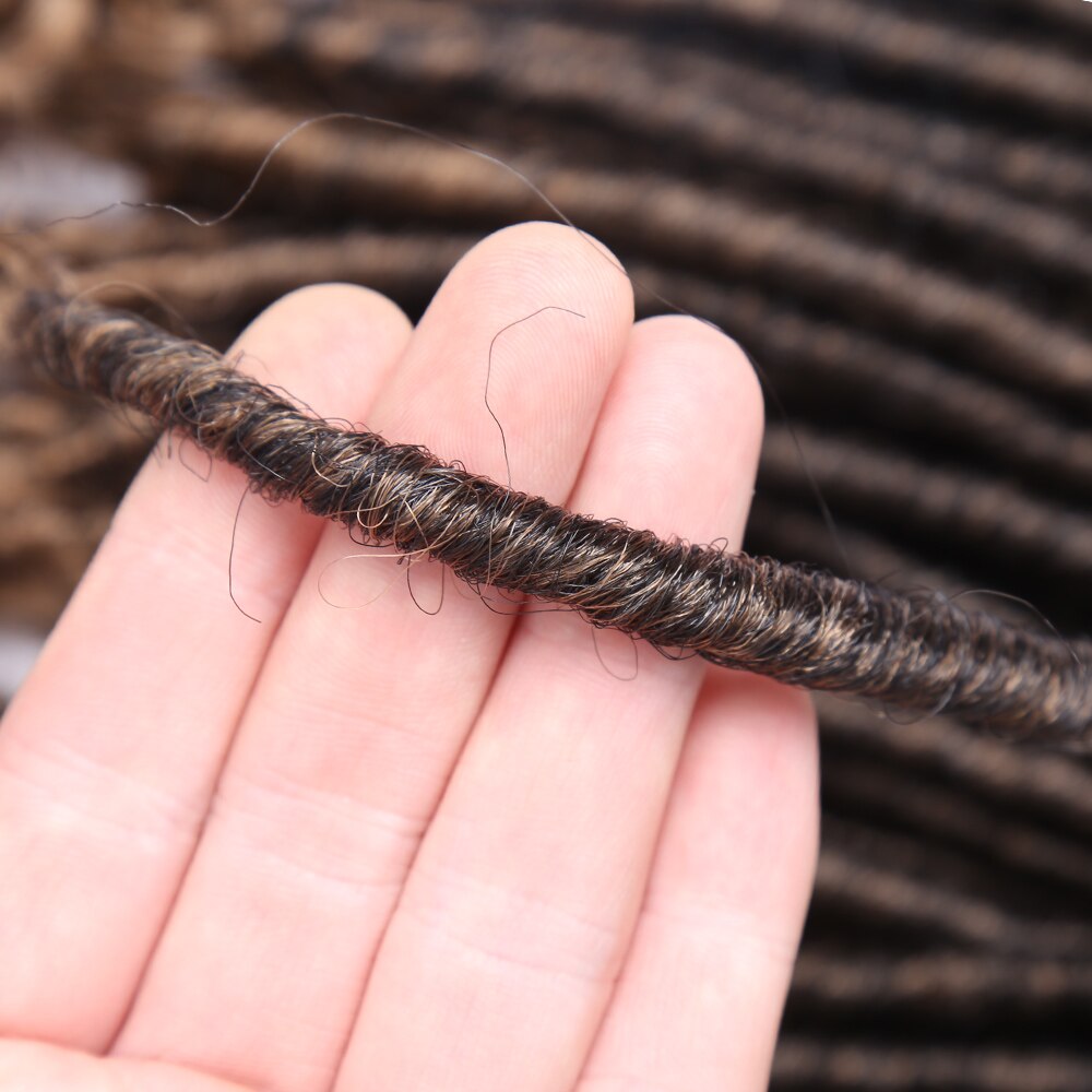 Lot Faux Locs Straight Crochet Hair Goddess Locs with Curly Ends 16 Inch Synthetic Prelooped Crochet Twist Hair Extensions