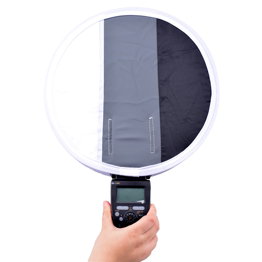 12 "/30 cm Ronde Flash Diffuser Softbox & 18% Grijs/Wit/Zwart Card Board Witbalans voor Canon Nikon sony Pentax Yongnuo GODOX