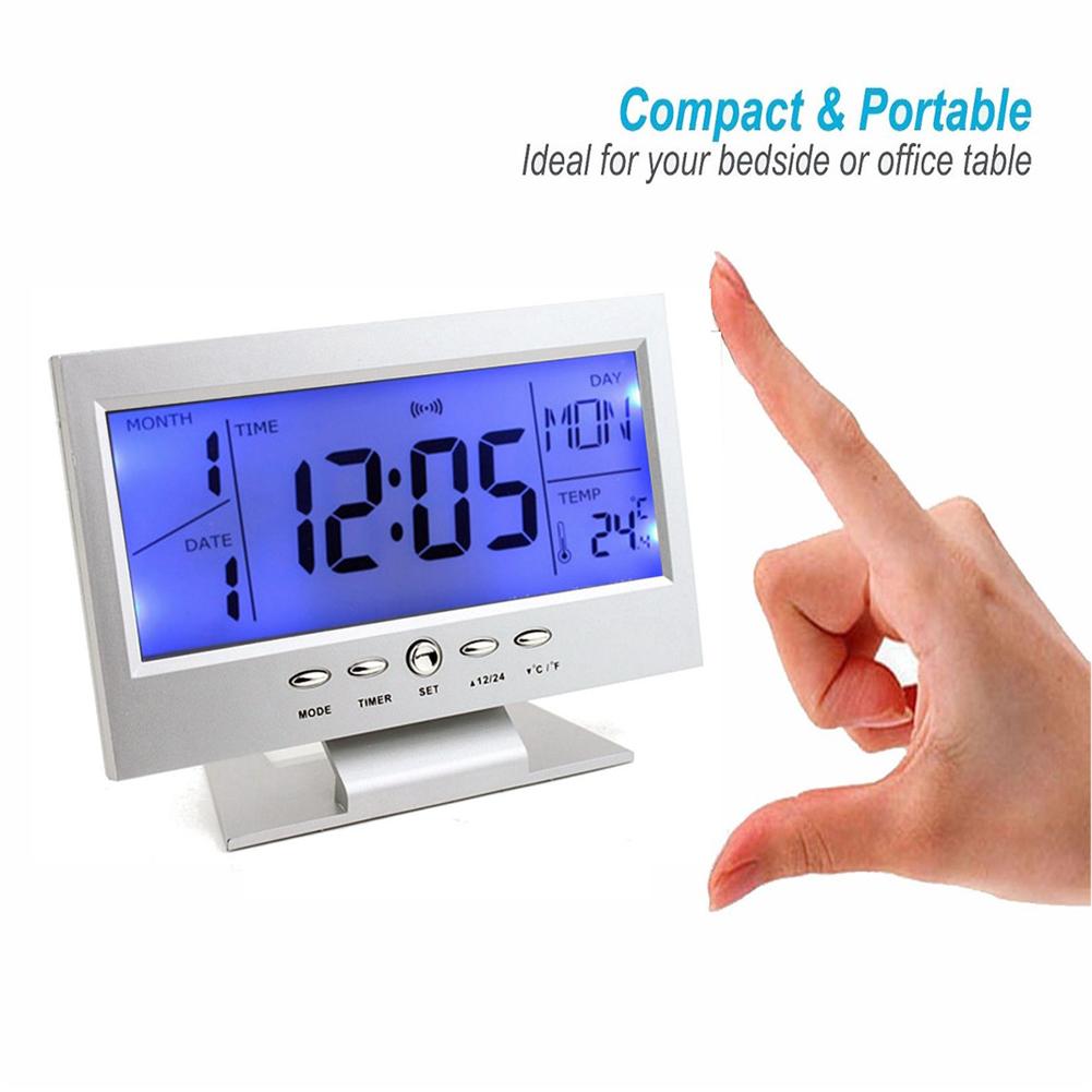 LCD Electronic Humidity Temperature Meter Humidity Monitor Clock Digital Thermometer Hygrometer Indoor Home Weather Station