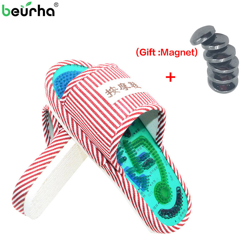 Zapatillas de masaje para pies para hombre y mujer, masajeador Tens para acupuntura, herramienta de circulación sanguínea