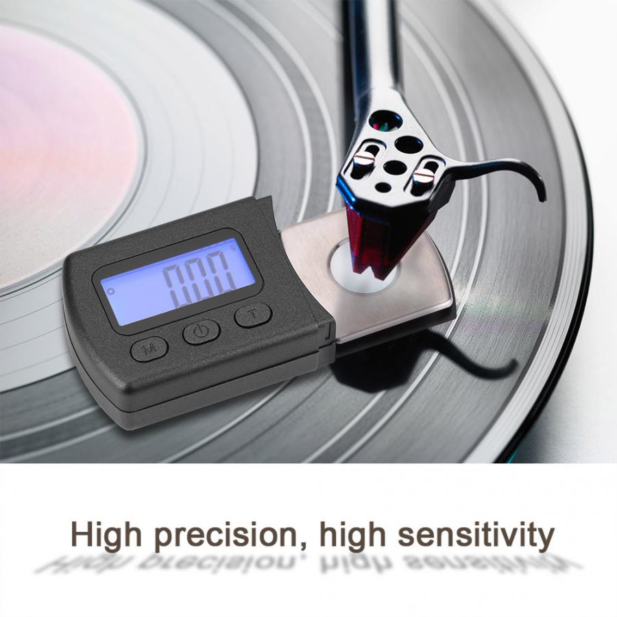 DJ Digital Turntable Stylus Tracking Force Gauge Scale w/ 5g Calibration Weight tornamesa para discos de vinilo stylus force