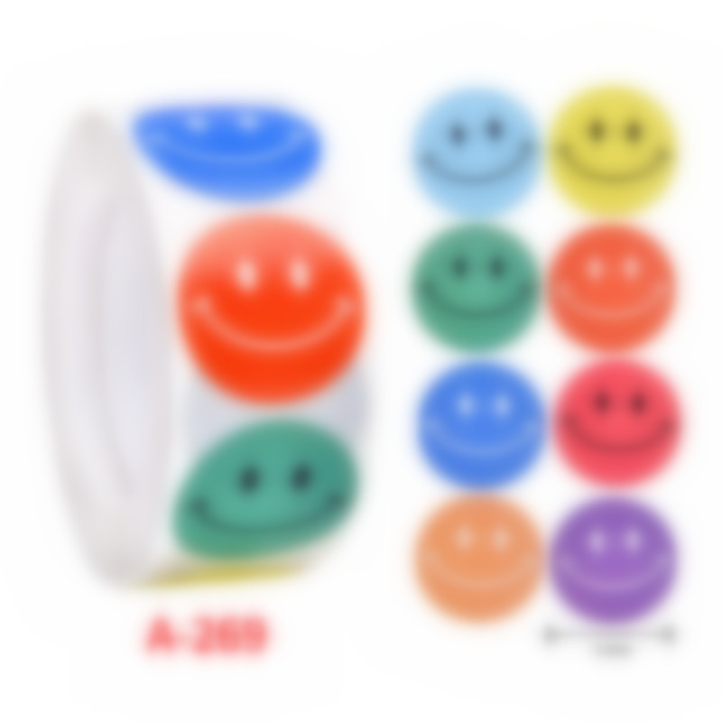 500Pcs Children's Cartoon Animal Stickers Baby Stickers Kindergarten Inspirational Little Red Flower Reward Roll Stickers