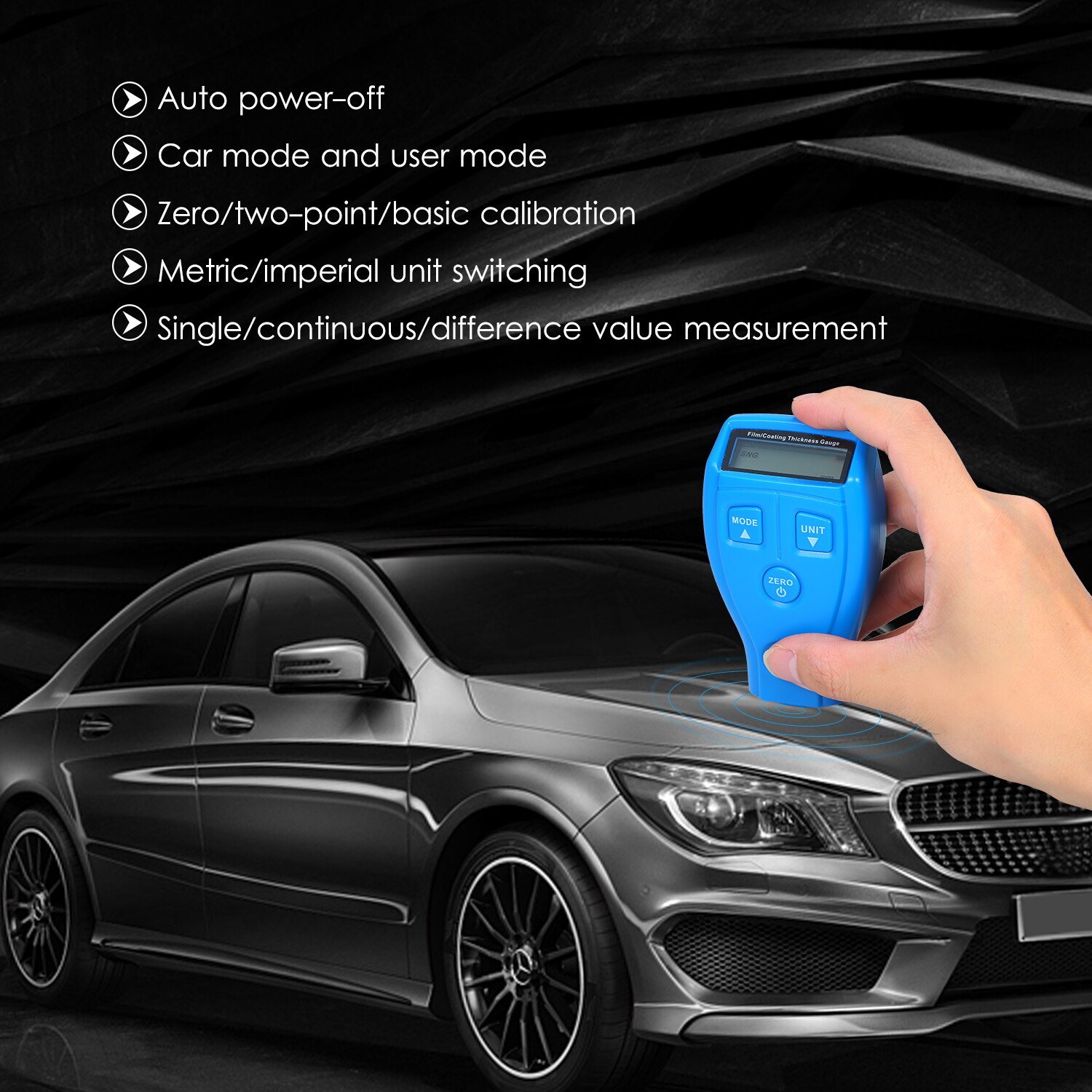 Film/Laagdiktemeter Mini Verf Dikte Tester Digitale Coating Meter