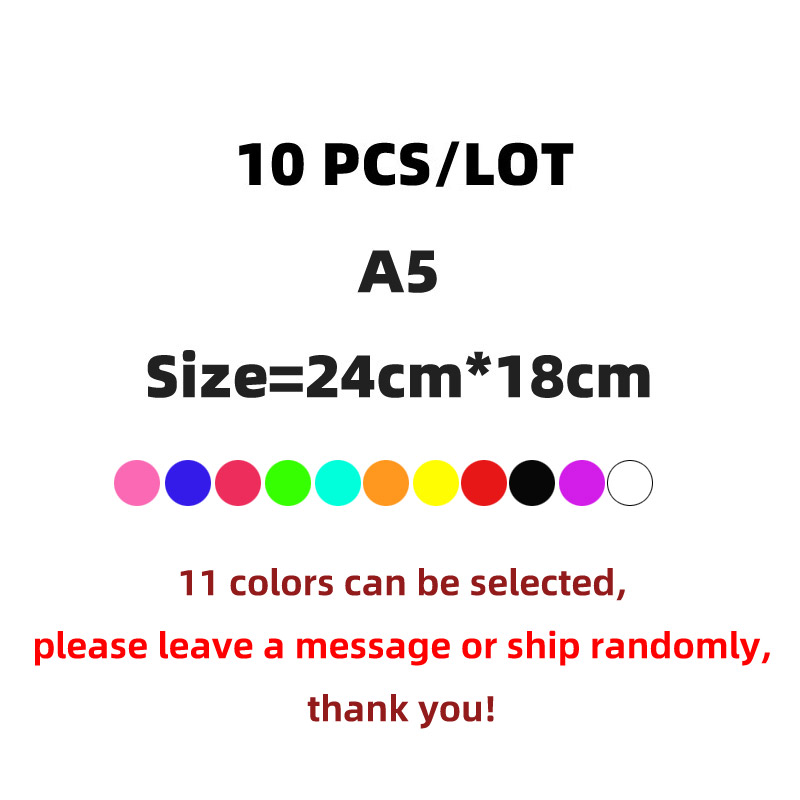 Bolsa A4 de tela Oxford para documentos, carpeta para documentos, papelería, B5 B8 A5, proveedores escolares, archivador Escolar: A5 10PCS