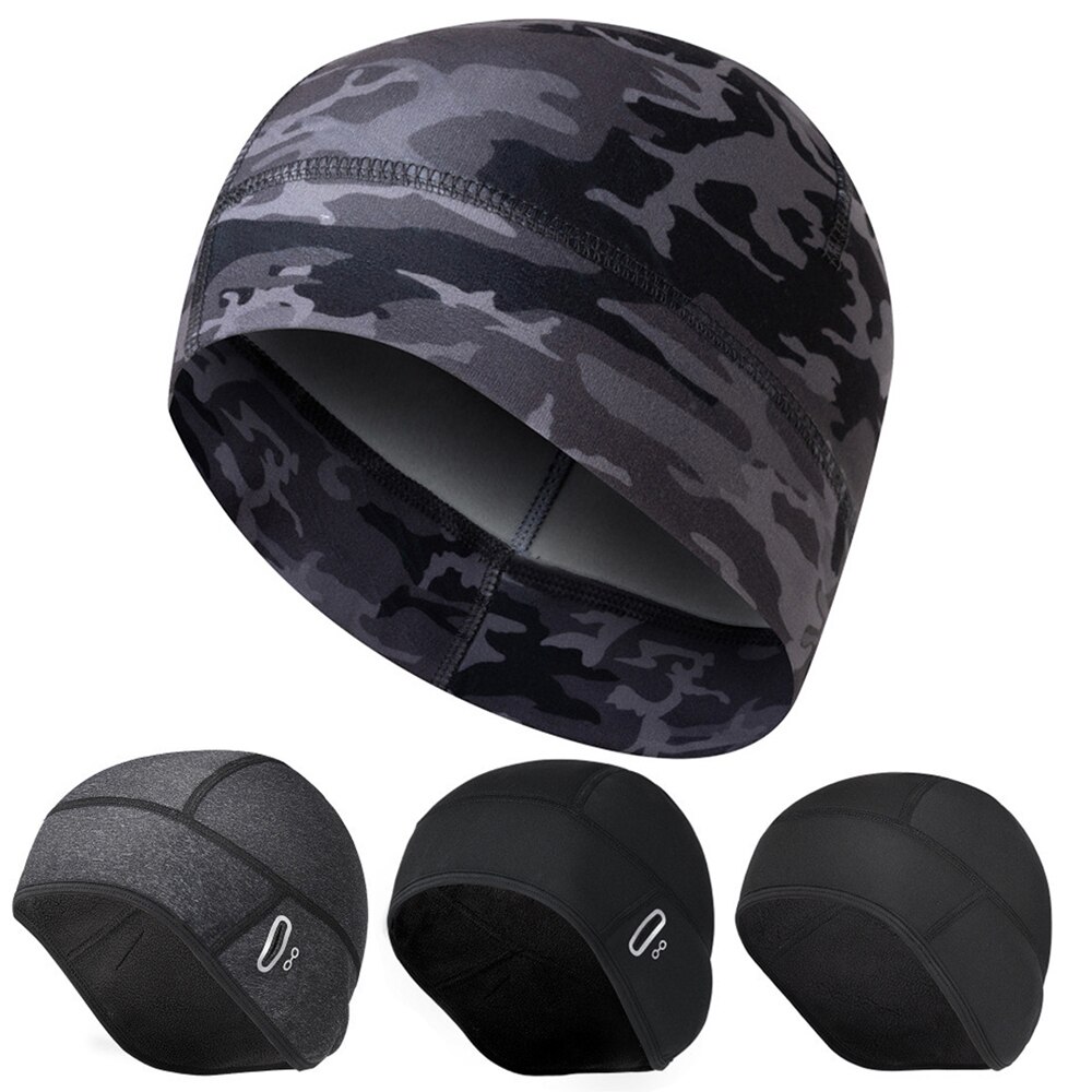 Berretto da ciclismo invernale antivento termico da corsa sci moto equitazione pesca cappello da alpinismo berretto sportivo da esterno berretto con teschio