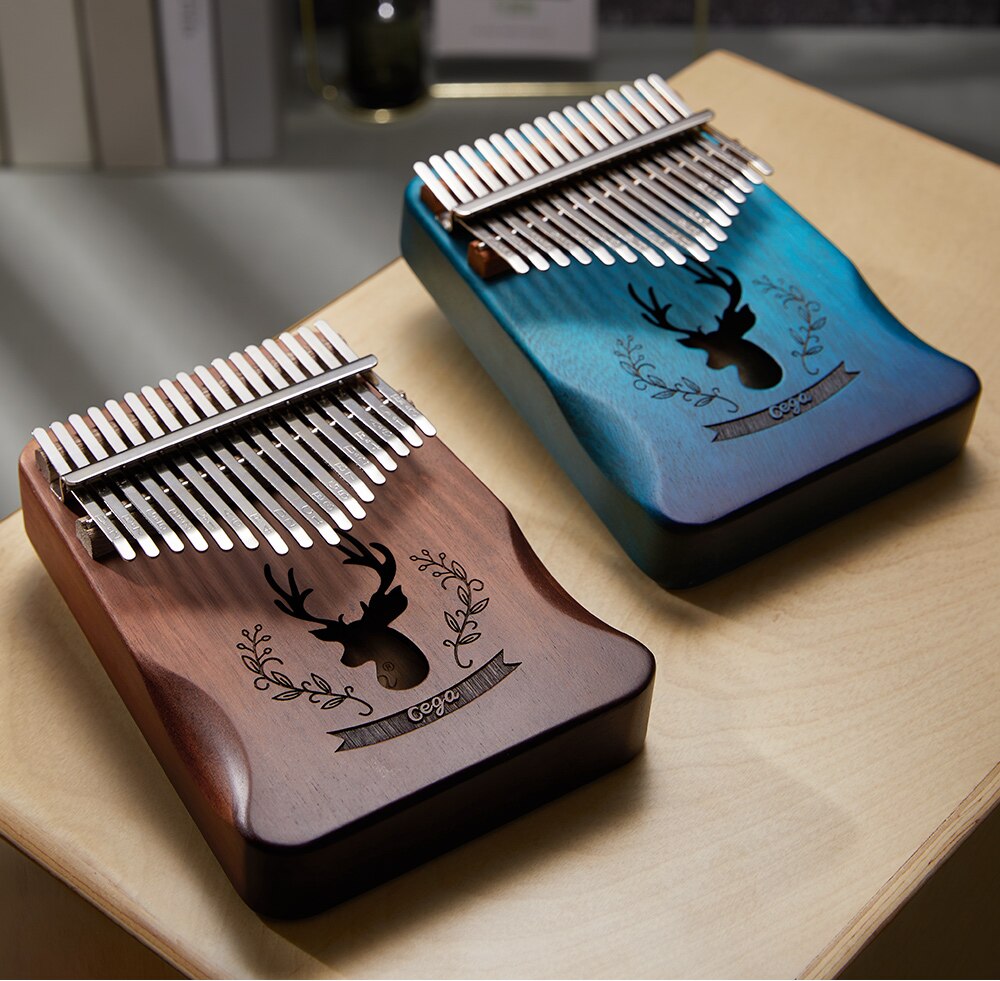 Cega Kalimba 17 clave de Piano de pulgar Kalimba África instrumento Musical dedo Piano de Acacia 17 teclas Kalimba