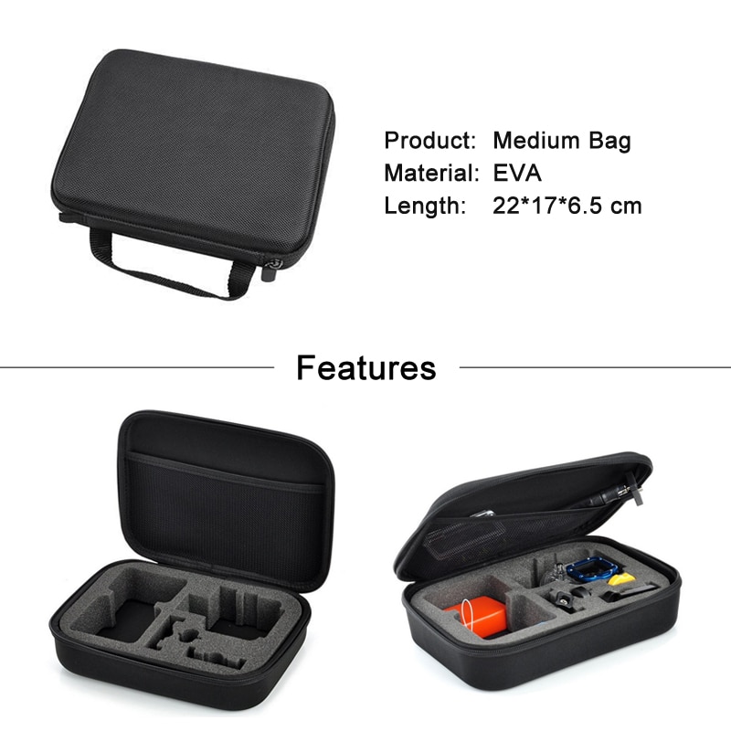 Sport Camera Draagbare Opslag Case Collection Bag Voor Gopro Hero 8 7 6 5 4 Sessie Sjcam Xiaomi Yi 2 4K Mijia Go Pro Accessoires