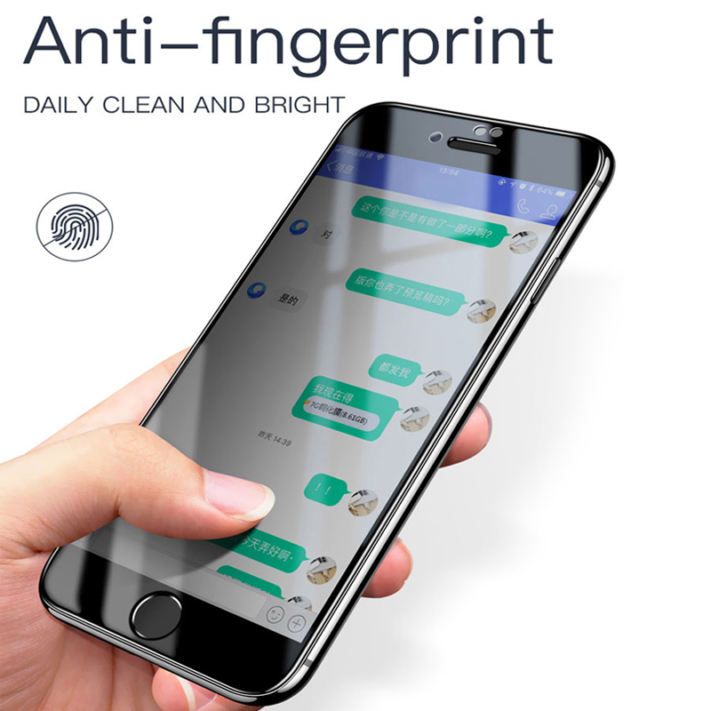 Protecteur d'écran de confidentialité, 3 pièces, pour iPhone 8 7 6 6s Plus SE 2022 9H, Film Anti-espion en verre trempé complet