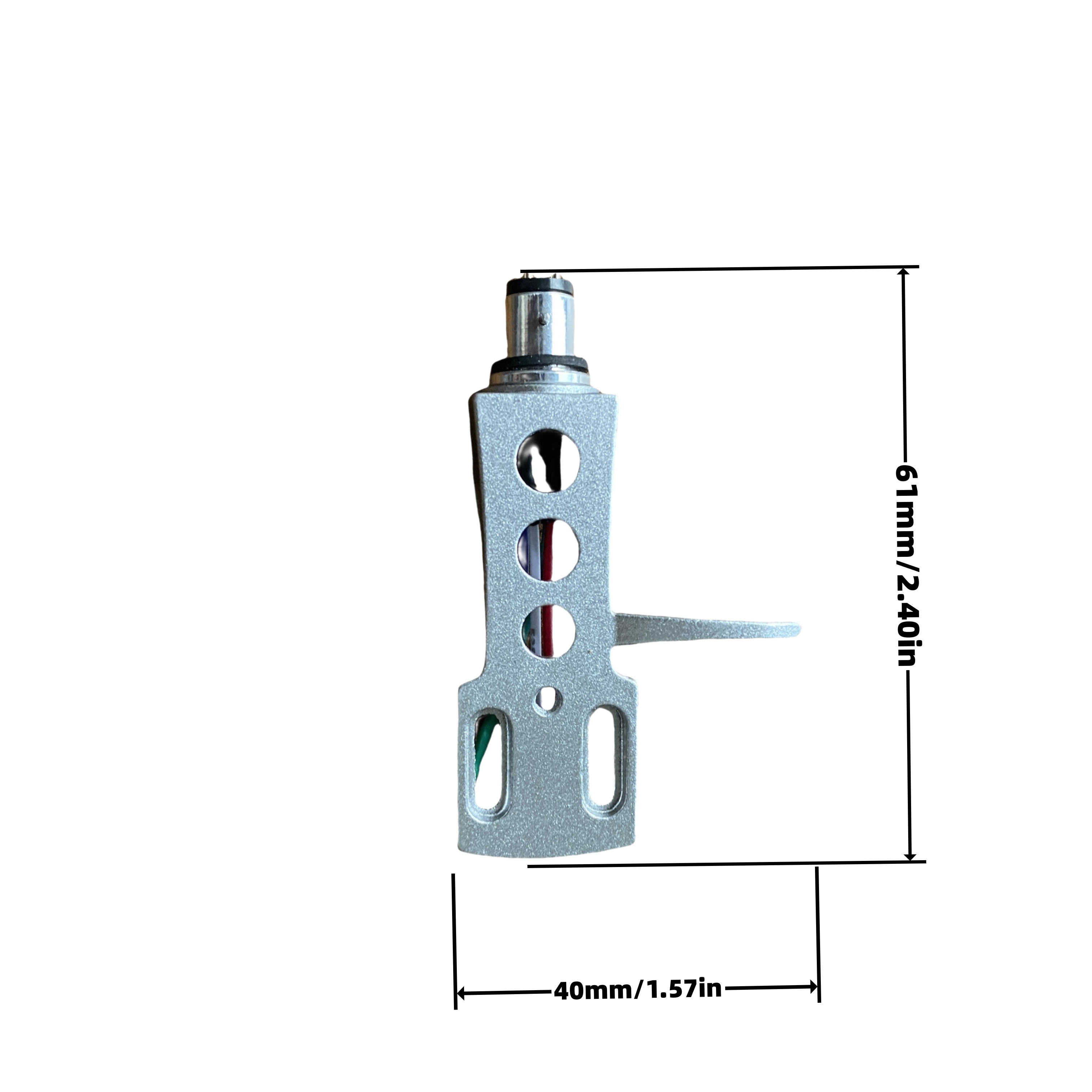 Universal HiFi DJ LP tocadiscos montaje en cubierta aleación de aluminio chapado en oro conector de 4 pines incluye cables-tres colores disponibles